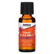 Заказать NOW Liquid Vit D-3 & MK-7 30 мл N