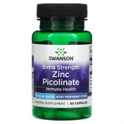 Заказать Swanson Zinc Picolinate Extra Strength 50 мг 60 капс